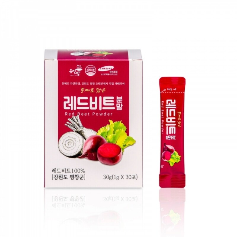유진팜,유진팜 레드 비트분말 비트 가루 스틱 X 30개입  [원산지:국산(강원도 평창군)]