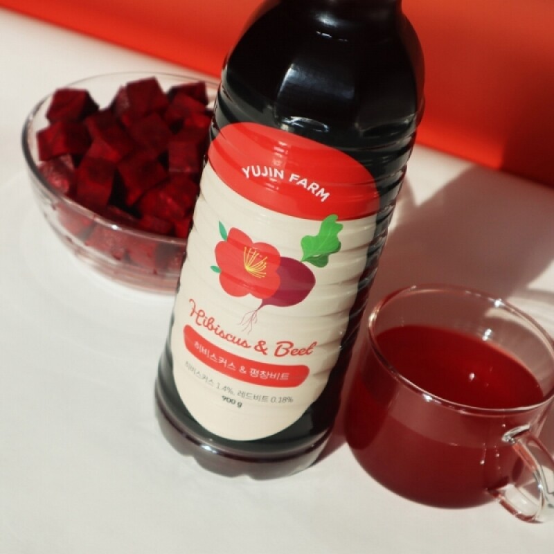 유진팜,유진팜 히비스커스 X 평창 레드 비트 청 블렌딩티 900ml